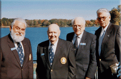 Commodore Howard Boyle, Grand Commodore William Morgan, Commodore Bill Fellows, and David Johnson