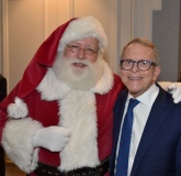 Governor Mike DeWine and Santa